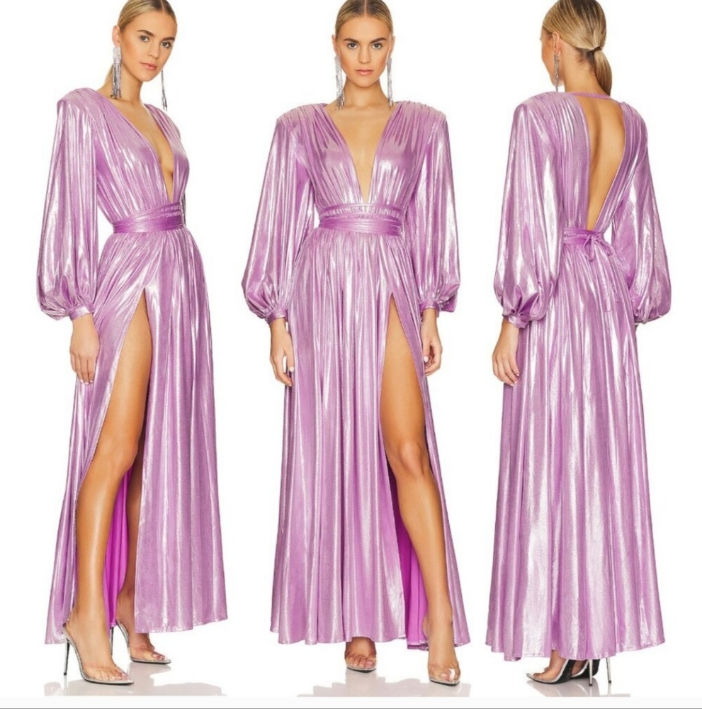 Bronx and Banco Zoe Lame Gown - SZ medium